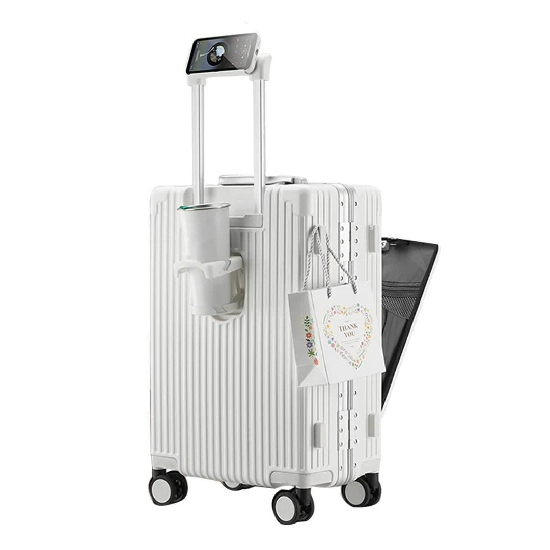 All-in-One Aluminum Spinner Carry-On Luggage
