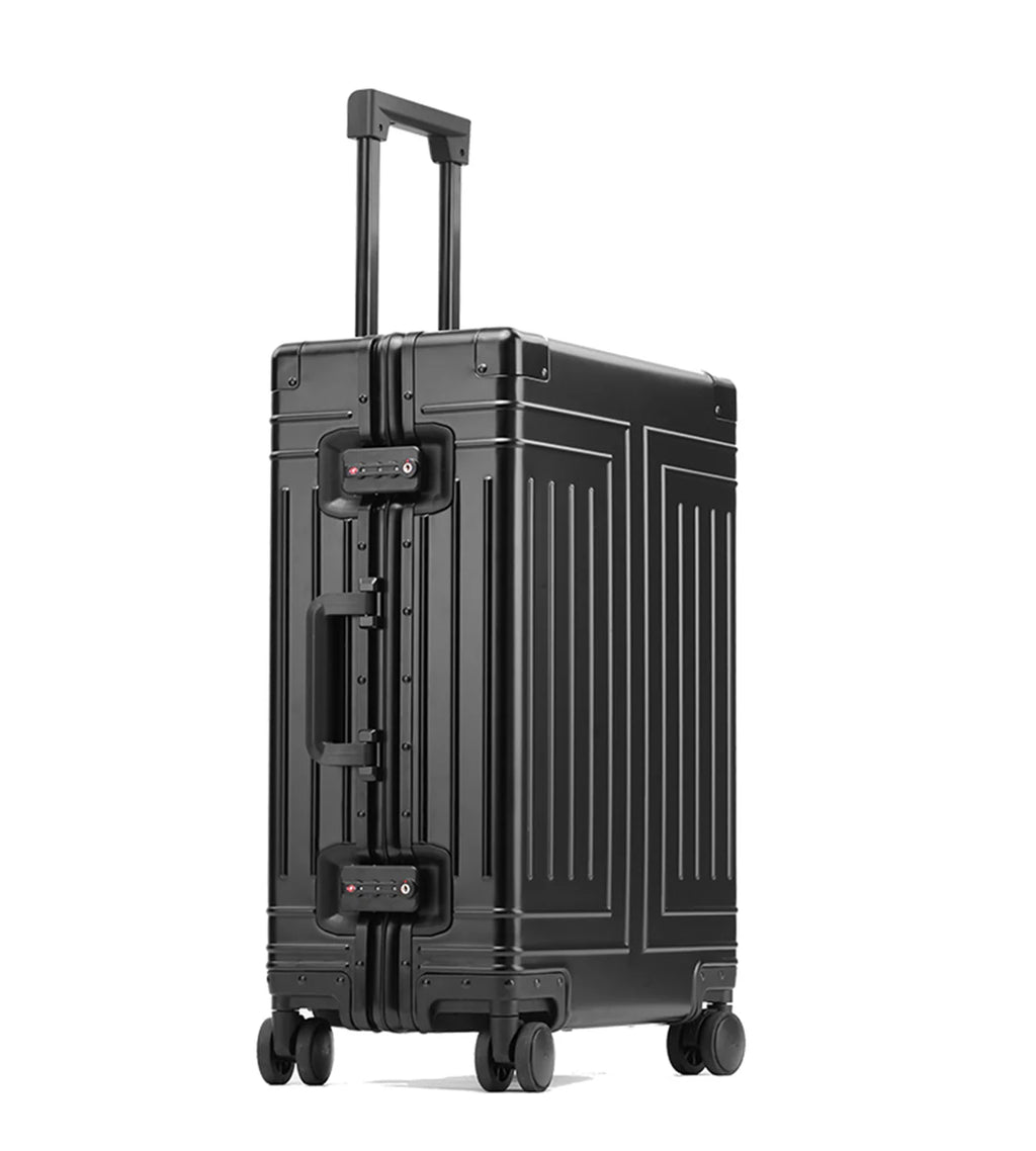 Aluminum Frame Wide Handle Spinner Luggage