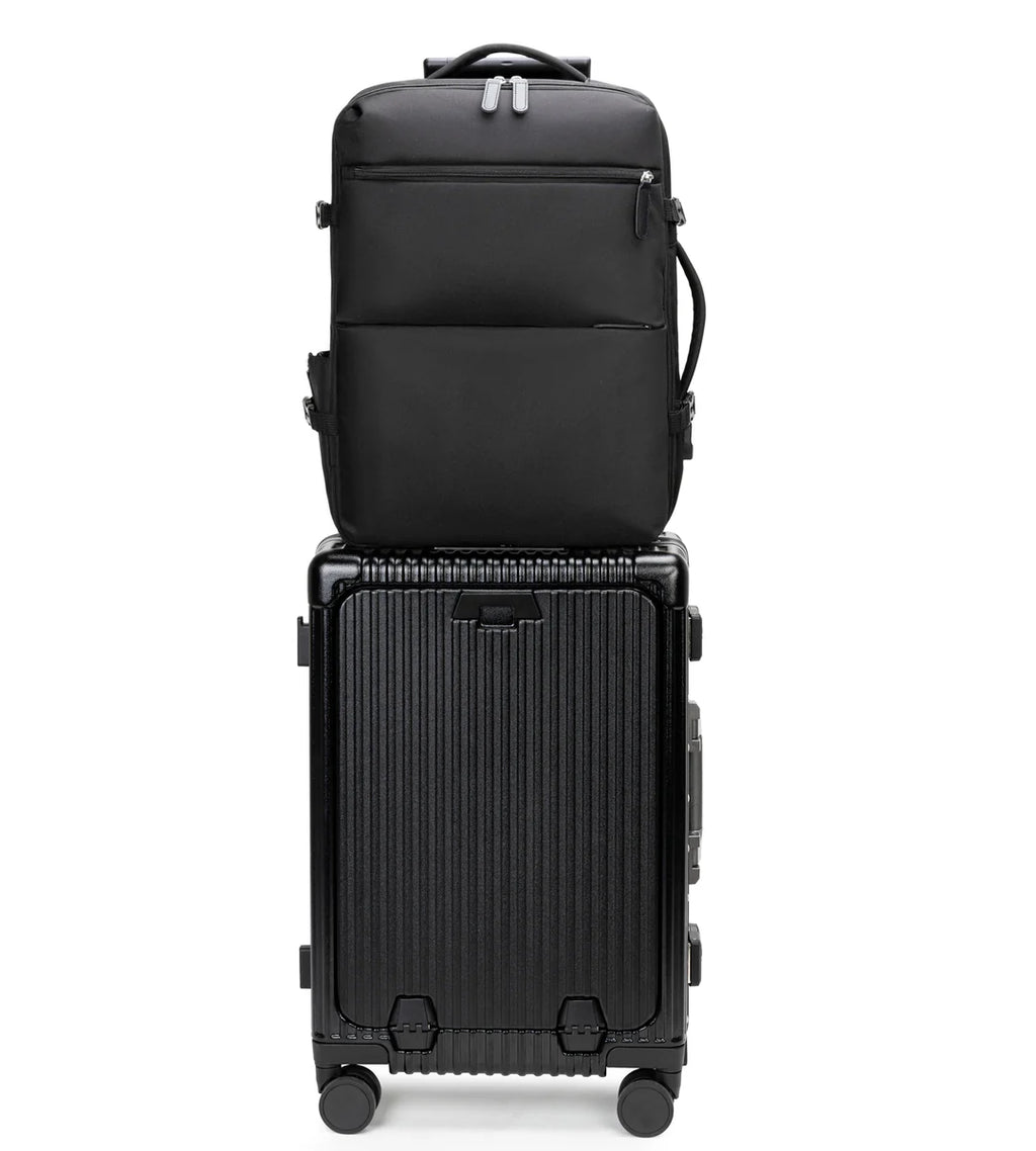 All-in-One Aluminum Spinner Carry-On Luggage