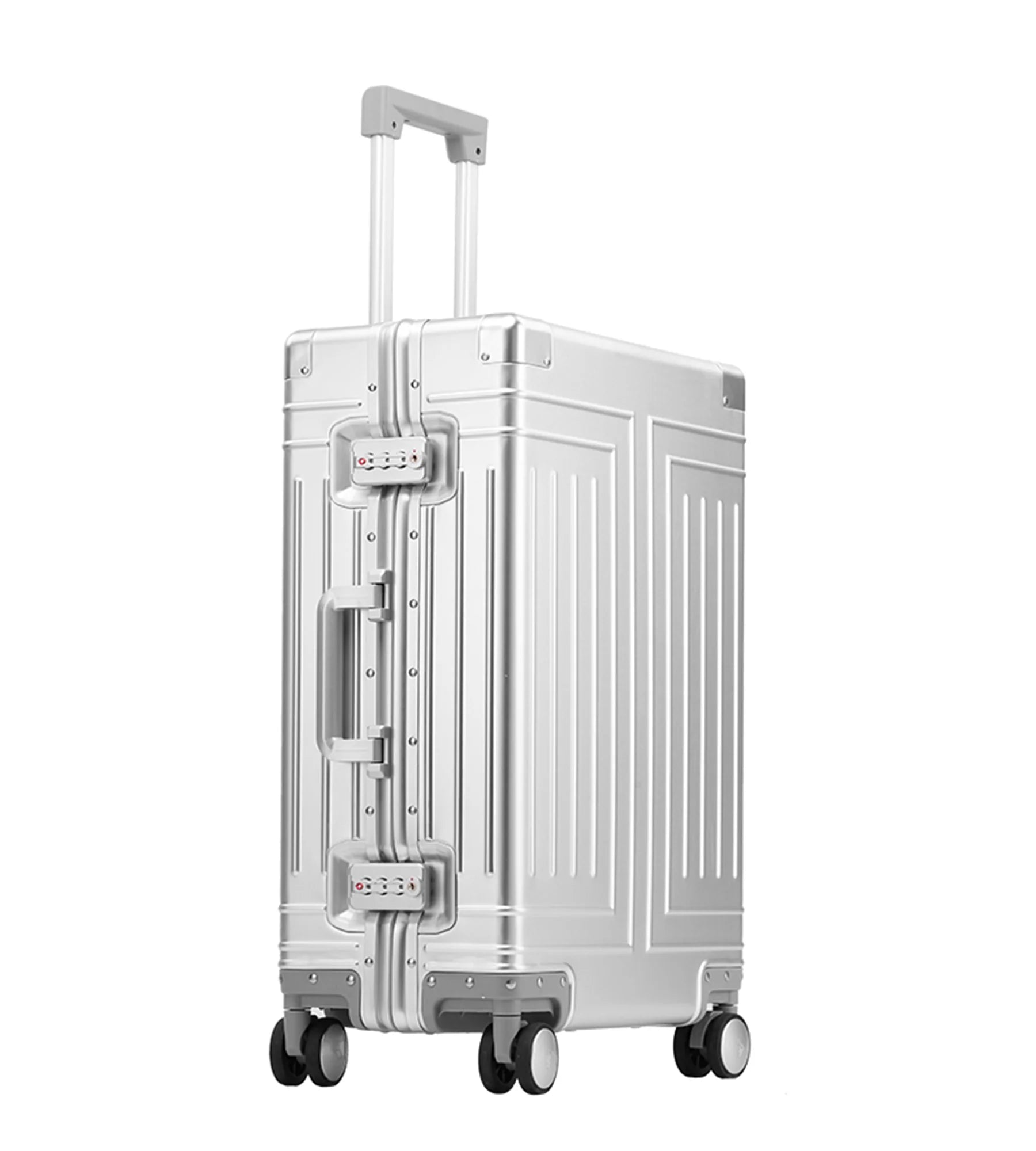 Aluminum Frame Wide Handle Spinner Luggage