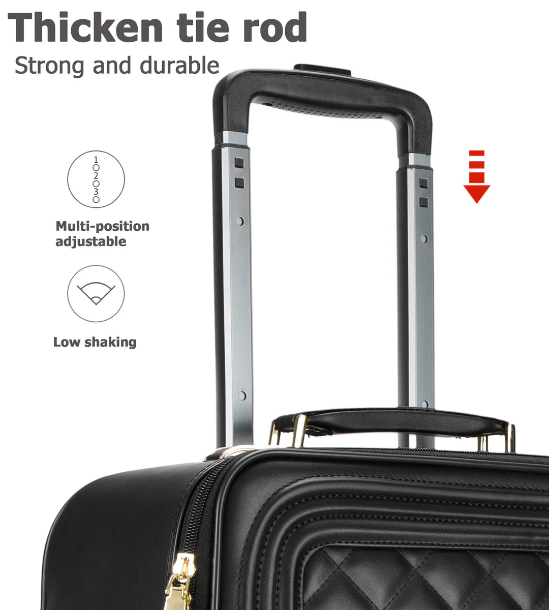 Embroidered Leather Underseat Duffel