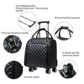 Leather Underseat Spinner Luggage