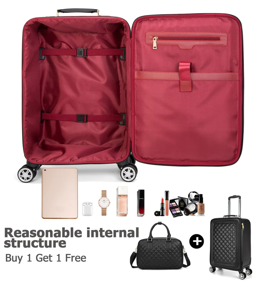 Embroidered Leather Underseat Duffel